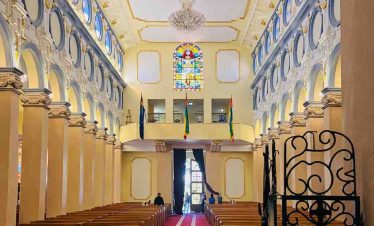 Holy Trinity Cathedral in Addis Ababa during a half day city tour
