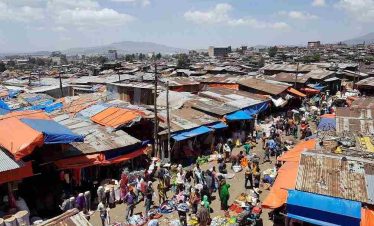 Mercato market in Addis Ababa during a half day city tour experience